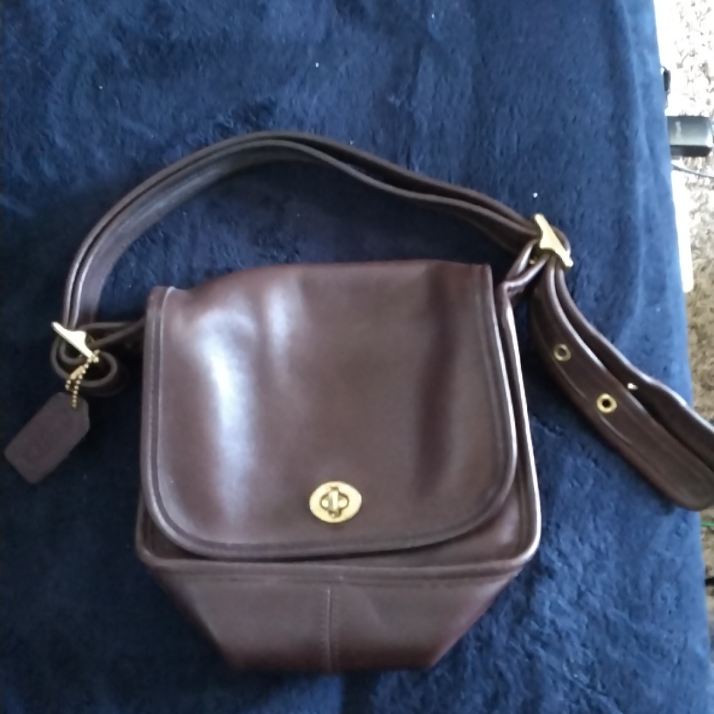 Brown Mini Leather Coach Purses